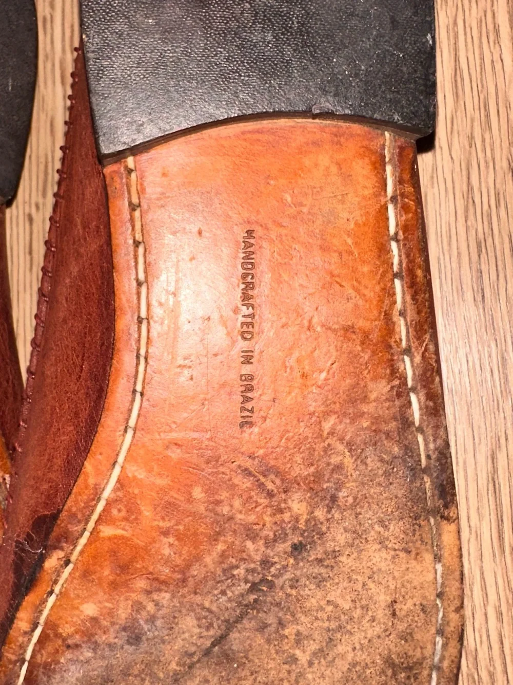 Mario DeGerard Leather Woven Penny Loafers - Brown